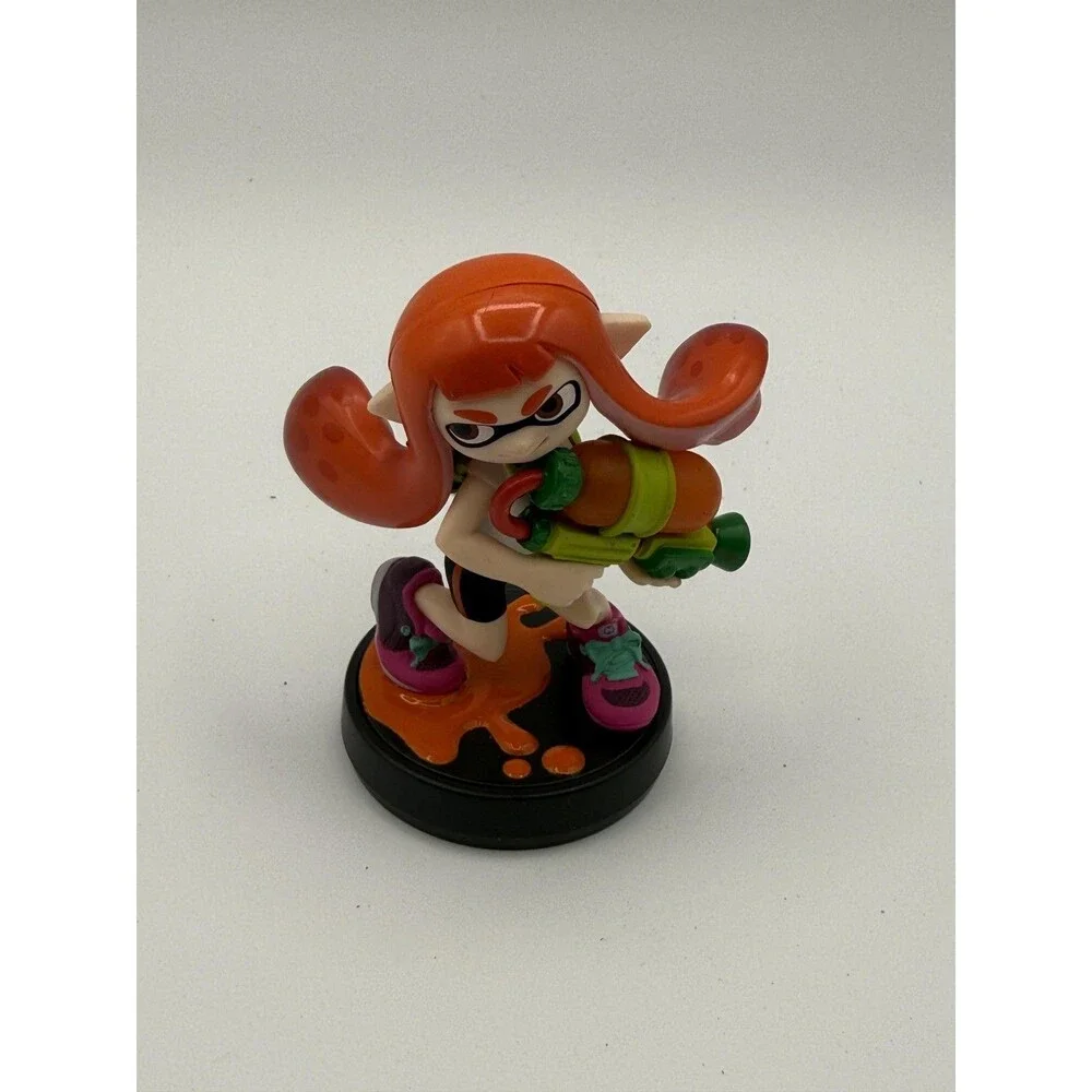 Nintendo Amiibo Splatoon Inkling Girl Figure Orange Green Toy NVL-001 China